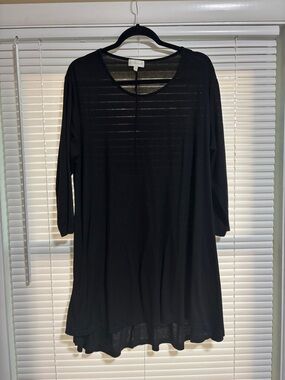Simply Southern Black Long Sleeve Swing Dress